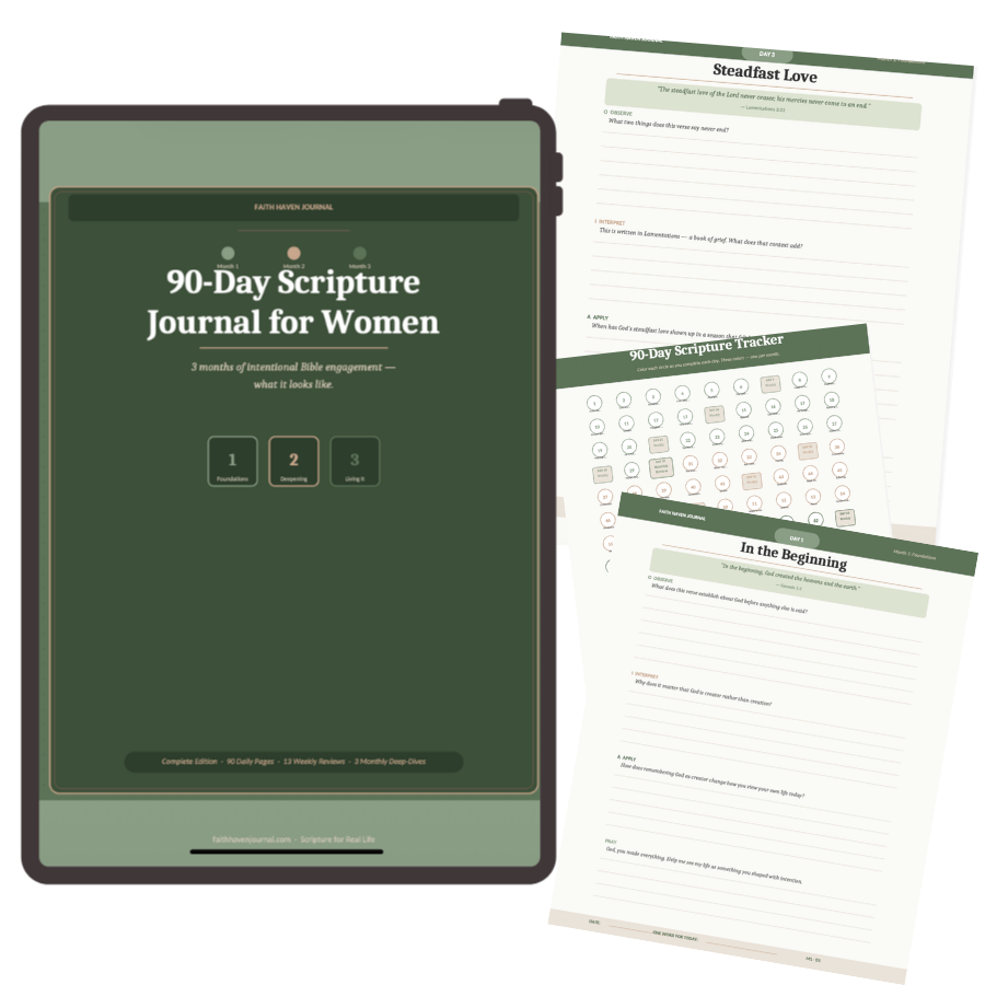 90-Day Scripture Journal for Women mockup